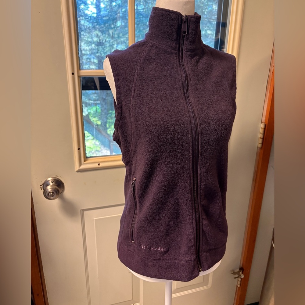 Columbia Dark Purple Fleece Vest